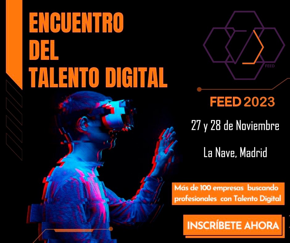 Cartel de la Feria de Empleo de la Era Digital en la que participará el Ayuntamiento de Móstoles