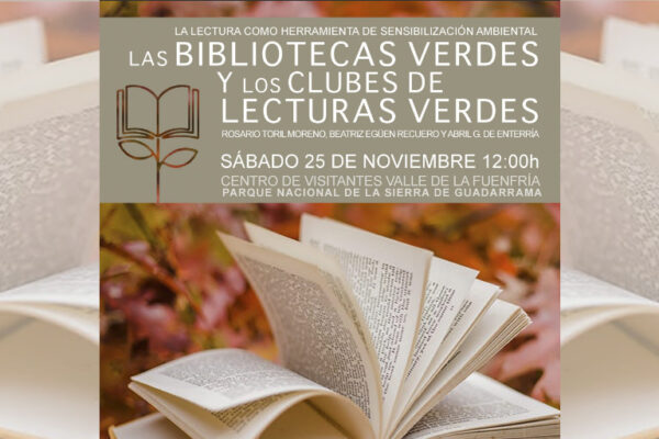 Cartel De Las Bibliotecas Verdes De La Sierra De Guadarrama.