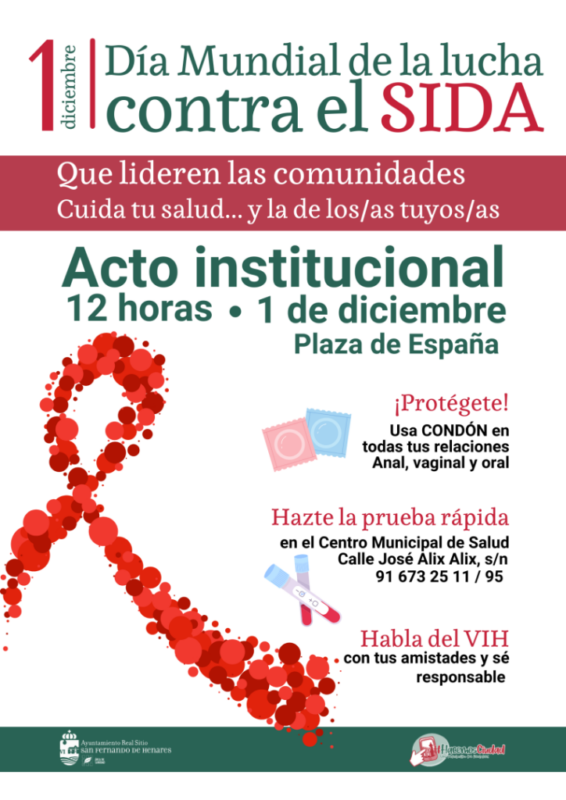 Cartel del Día del VIH de San Fernando de Henares.