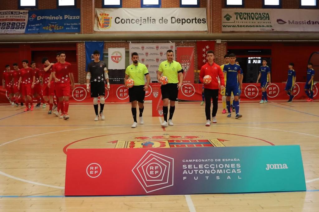 Campeonato de España de Selecciones Autonómicas de fútbol sala en Móstoles.